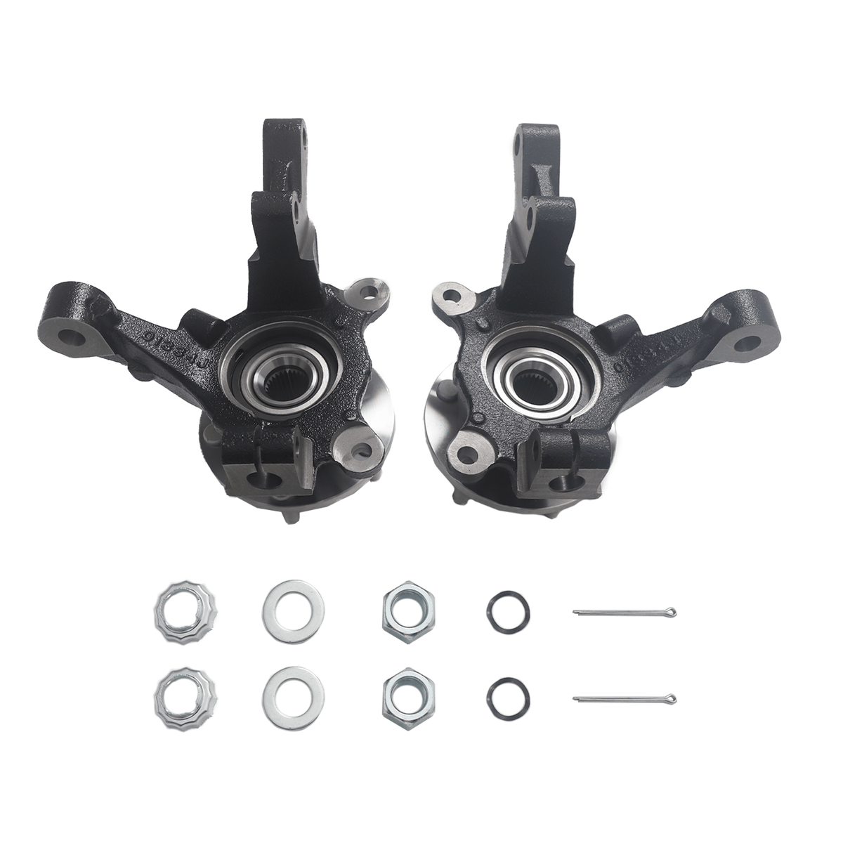 Fit for Dodge Caliber 07-12 Pair Front Steering Knuckles and Wheel Hub Bearings