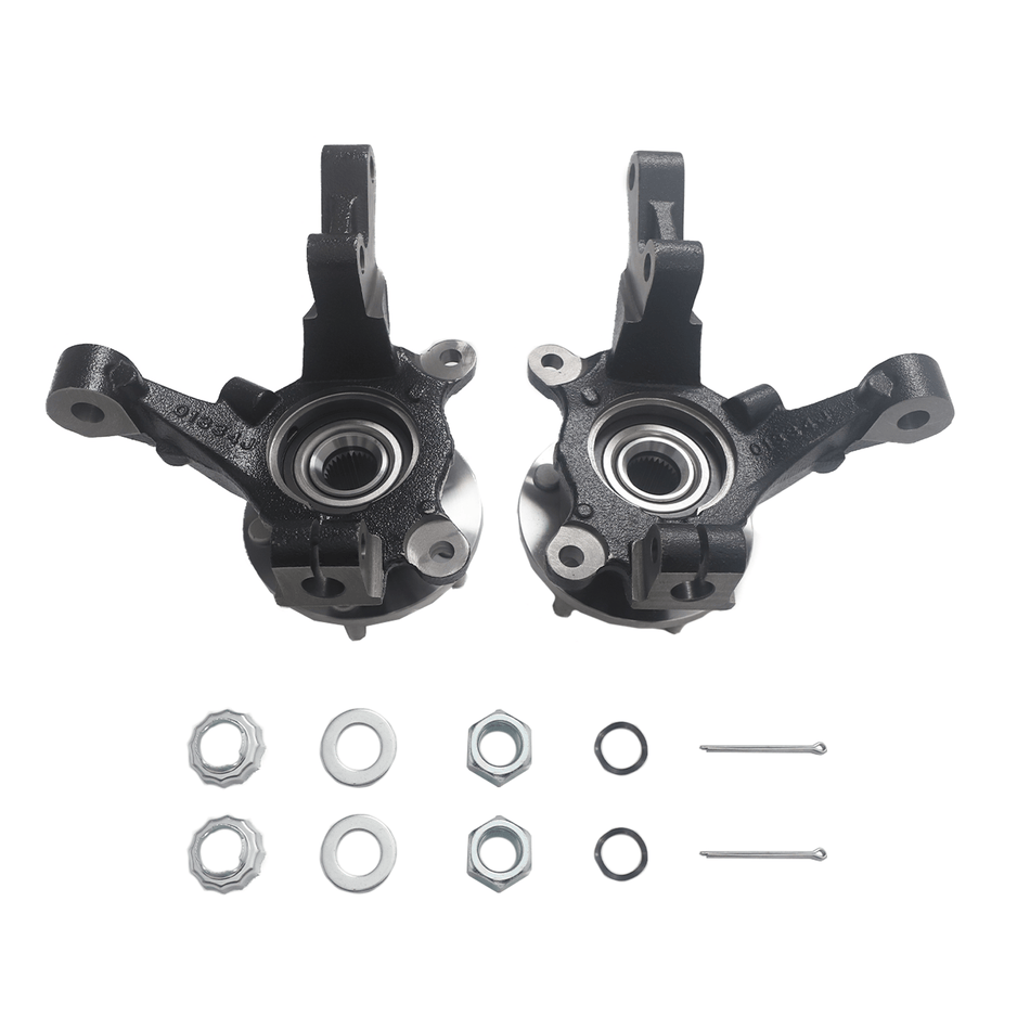 Fit for Dodge Caliber 07-12 Pair Front Steering Knuckles and Wheel Hub Bearings