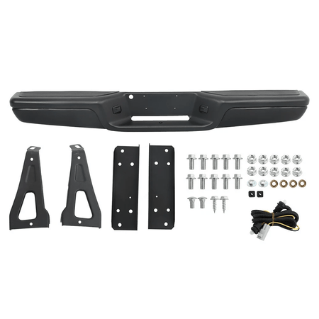 Fit For Dodge Dakota 1997-2004 Steel Rear Step Bumper Assembly Black W/ Bracket
