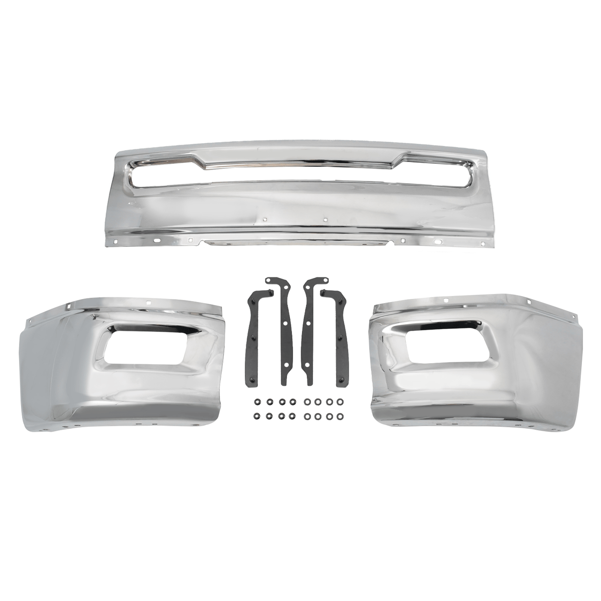 Fit For Dodge RAM 1500 2009 2010 2011 2012 Front Bumper Face Bar W/ Fog Chrome