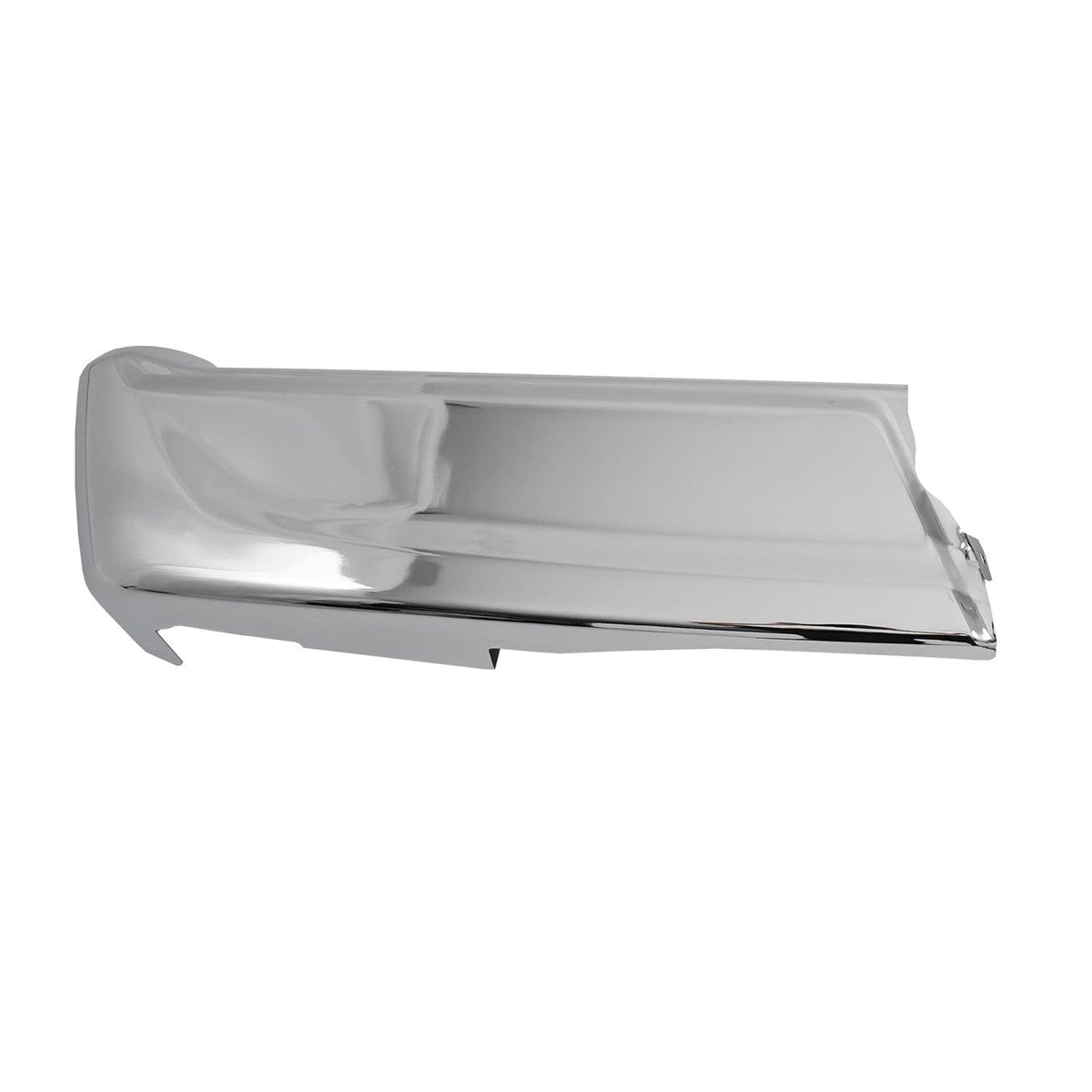 Fit For Ford F-150 21-24 Chrome Steel Rear Bumper End Cap w/o Sensor Holes