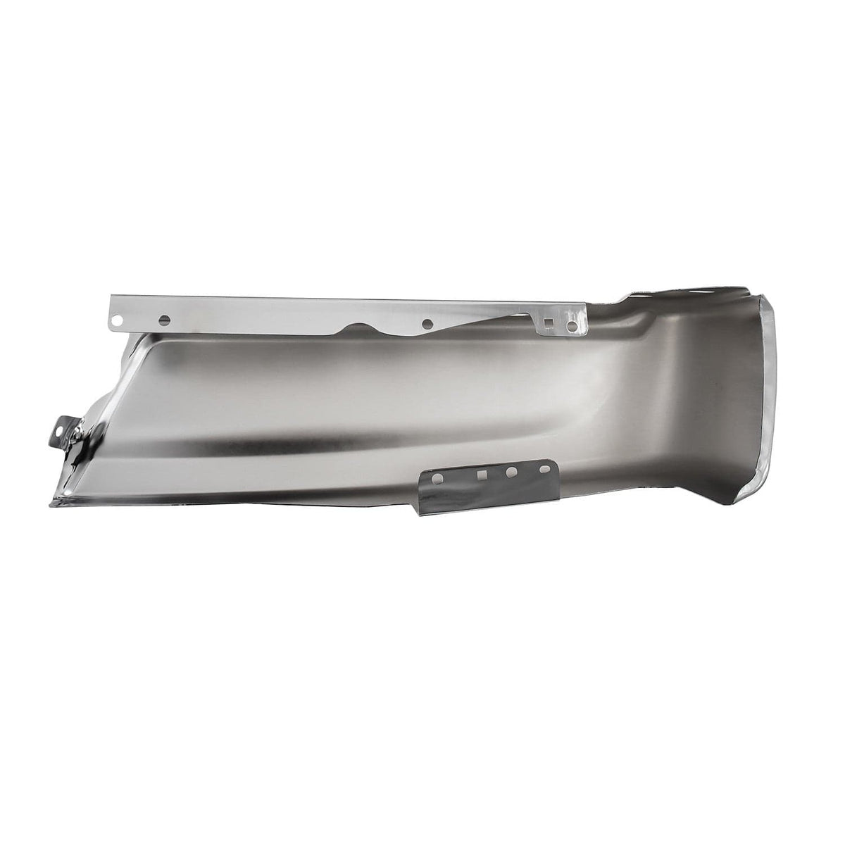 Fit For Ford F-150 21-24 Chrome Steel Rear Bumper End Cap w/o Sensor Holes