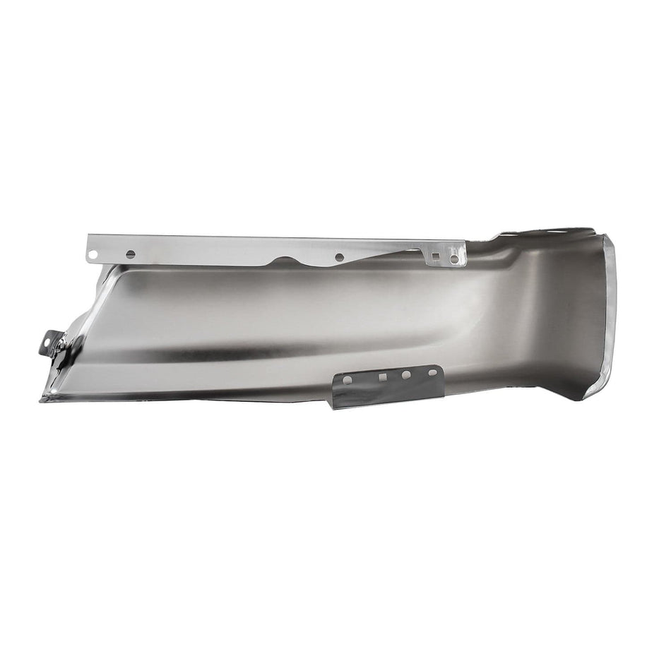Fit For Ford F-150 21-24 Chrome Steel Rear Bumper End Cap w/o Sensor Holes
