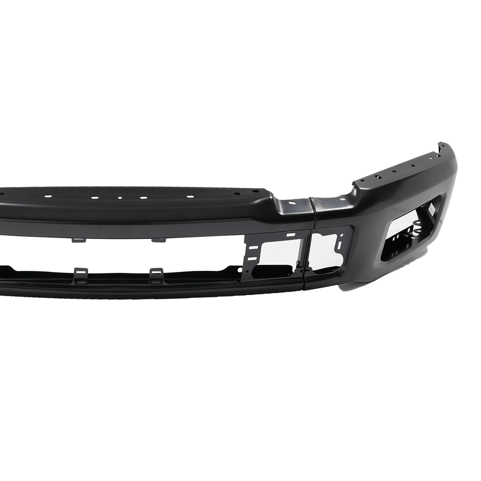 Fit For Ford F-150 F150 2018-2020 Black Steel Front Bumper Face Bar W/ Fog Hole