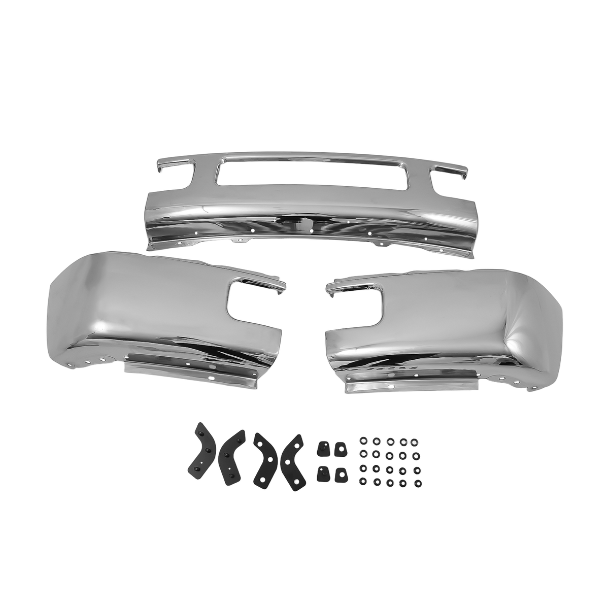 Fit For Ford F-250 F-350 Super Duty 2005-2007 Steel Chrome Front Bumper