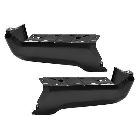 Fit For Ford F-250 F-350 Super Duty 2017-2022 Black Rear Bumper Face Bar Set