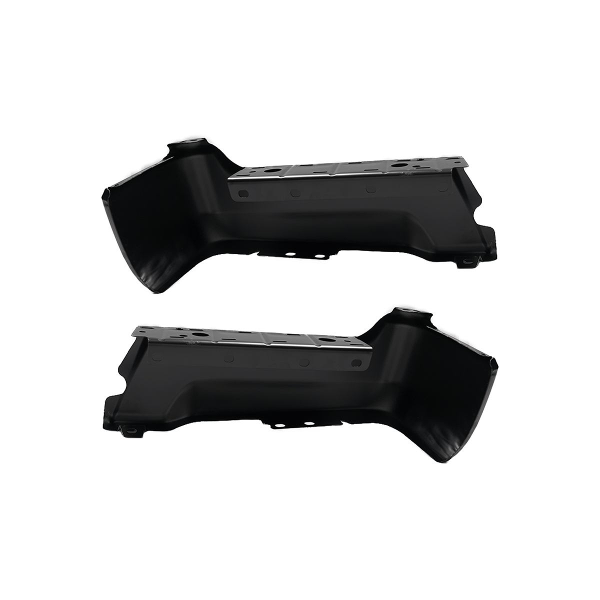 Fit For Ford F-250 F-350 Super Duty 2017-2022 Black Rear Bumper Face Bar Set
