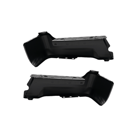 Fit For Ford F-250 F-350 Super Duty 2017-2022 Black Rear Bumper Face Bar Set