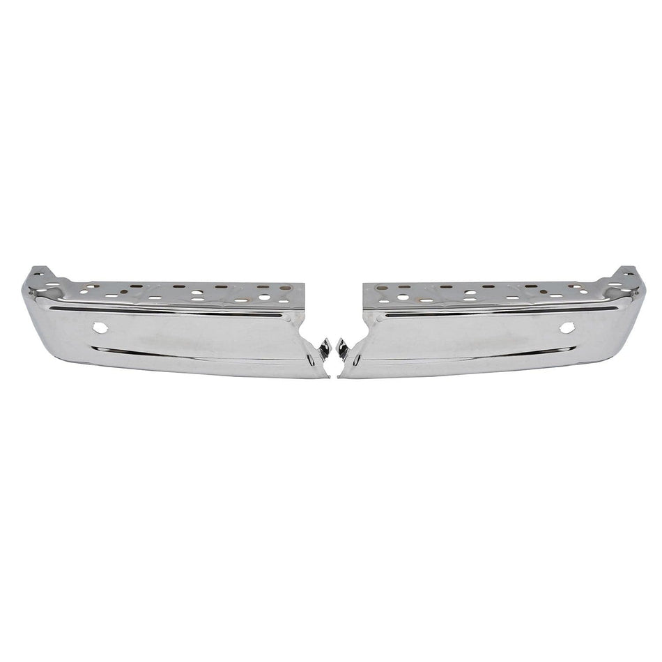 Fit For Ford F150 21-23 Left Right Chrome Rear Bumper End Set W/ Park Hole