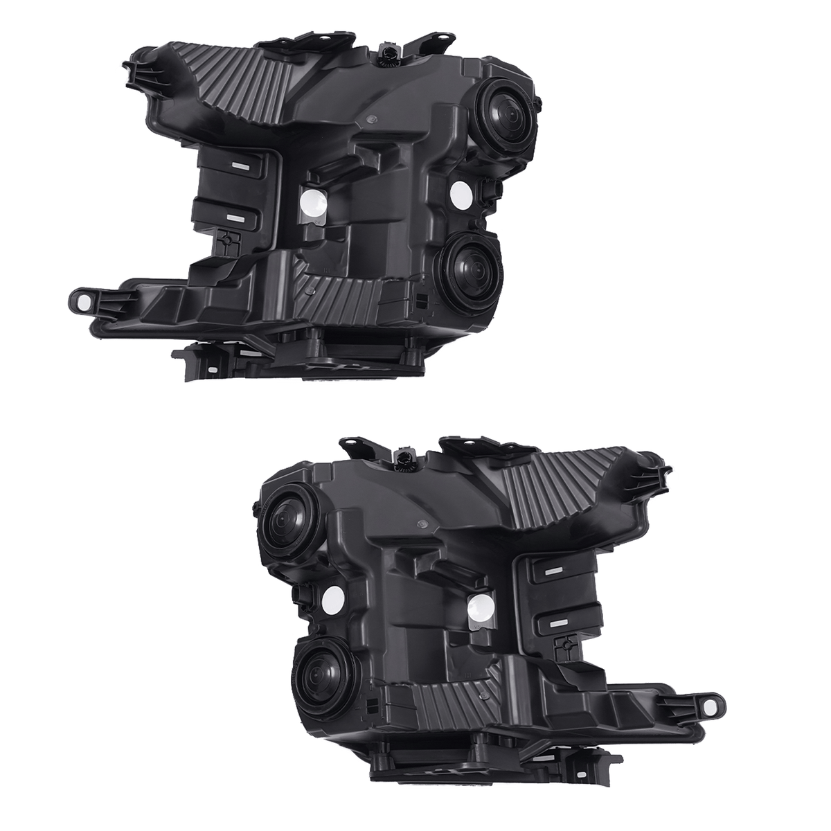 Fit FOR FORD F150 PICKUP TRUCK 2018-2020 PAIR HEADLIGHT LAMPS BLACK CLEAR