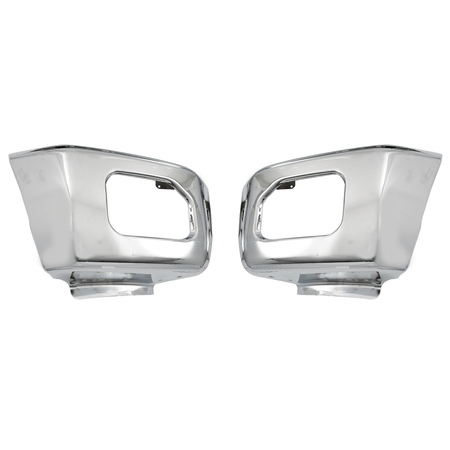 Fit For Ford F250 F350 Super Duty 11-16 Chrome Front Bumper Face Bar w/ Fog Hole