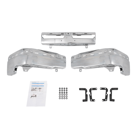 Fit For Ford F250 F350 Super Duty Truck 11-16 Chrome Steel Front Bumper Face Bar