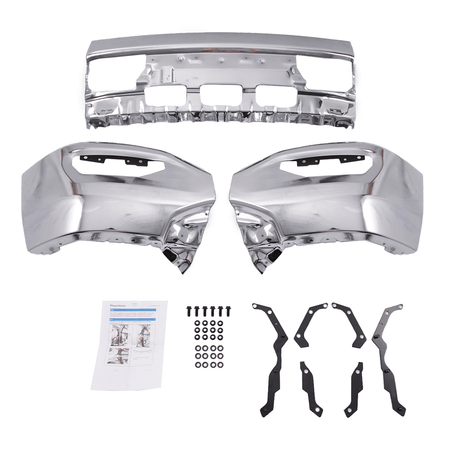 Fit For GMC Sierra 1500 2016 2017 2018 Front Bumper Chrome Face Bar