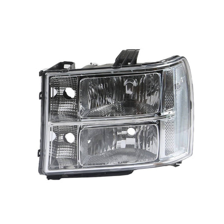Fit For GMC Sierra 1500 2500HD 3500HD 07-2014 Headlight Headlamps Chrome Housing