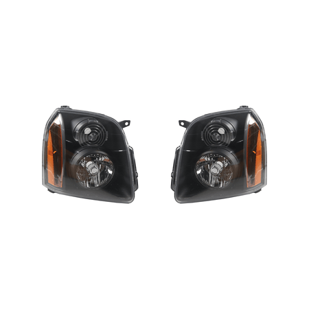 Fit For GMC Yukon Denali XL1500 2500 2007-2014 Headlight Black Trim Left Right
