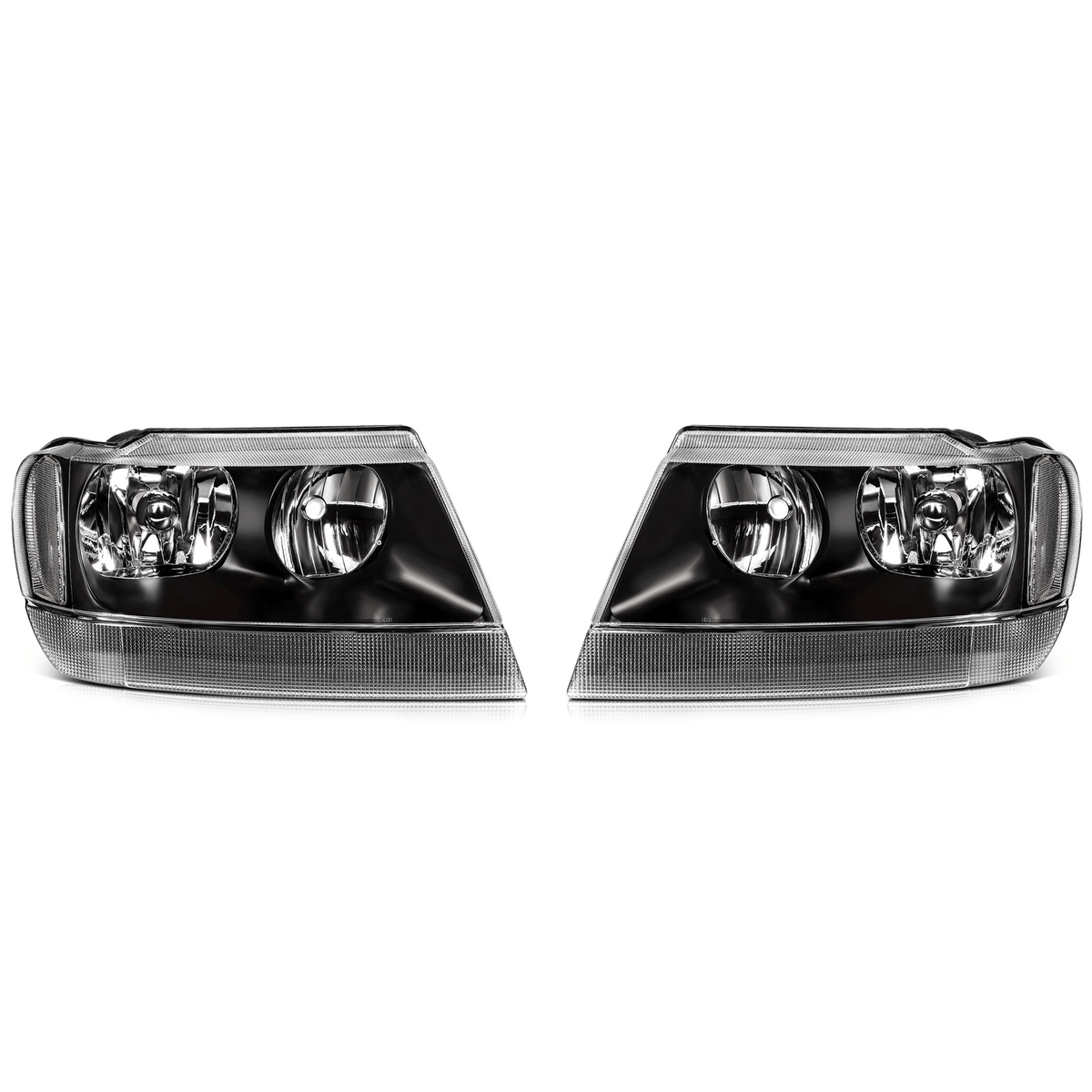 Fit For Jeep Grand Cherokee 99-04 Black Housing Headlights Assembly Left Right
