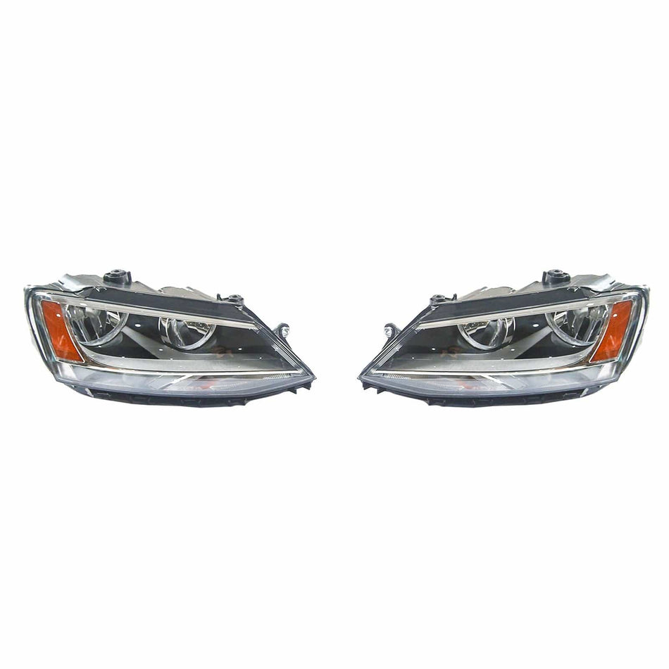 Fit For SEL SE Sport Sedan 2011-2018 Headlights Headlamps Halogen Left Right