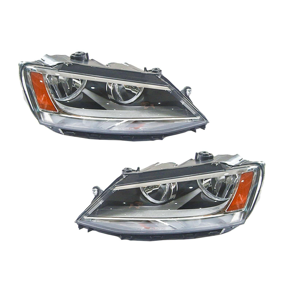 Fit For SEL SE Sport Sedan 2011-2018 Headlights Headlamps Halogen Left Right