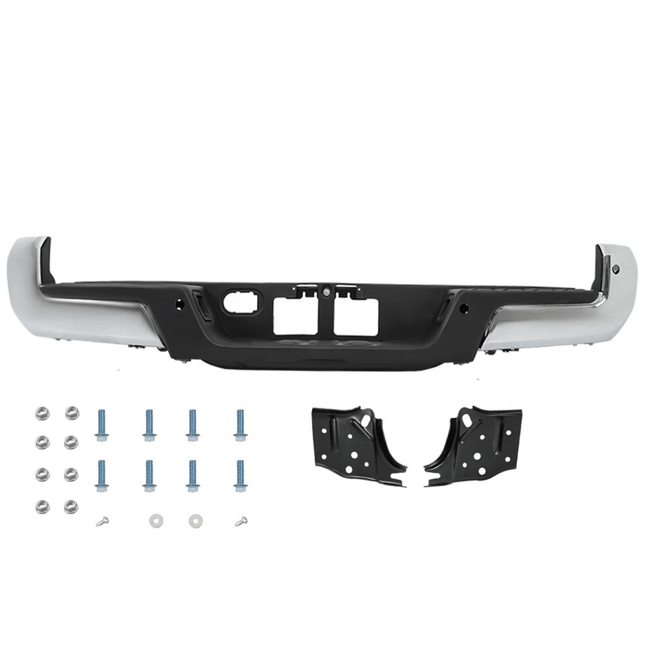 Fit For Toyota Tacoma 2016-2023 Rear Bumper Assembly Chrome w/ Sensor Holes