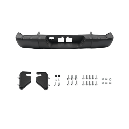 Fit For Toyota Tundra 2014-2021 Black Rear Step Bumper Assembly W/O Sensor Holes