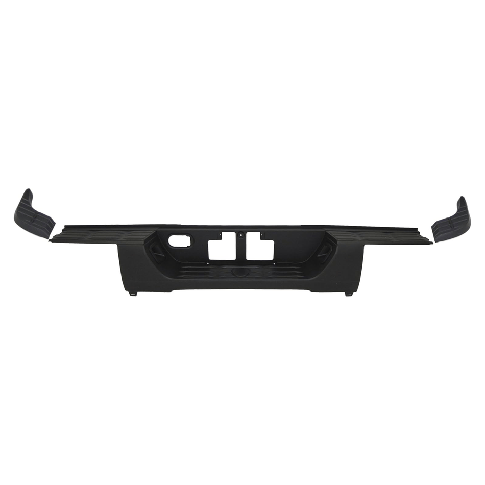 Fit For Toyota Tundra 2014-21 Rear Bumper Step Pad 3-PC Combo w/o Park Hole Blk
