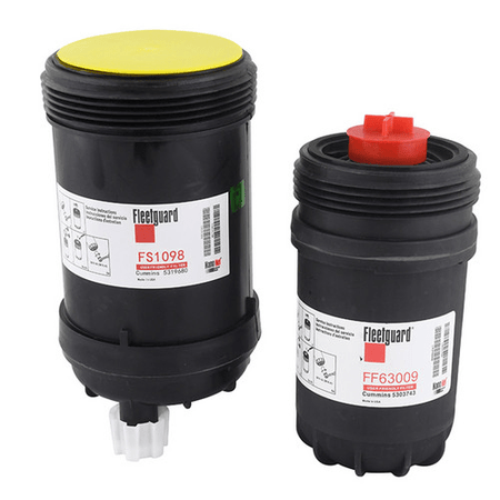 Fleetguard FF63009 Fuel Filter & FS1098 Fuel/Water Separator for Cummins 6.7L