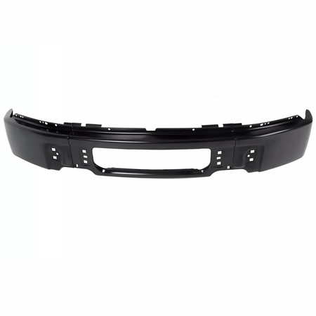 Front Black Steel Bumper Face Bar Fit For Ford F150 2009-2014 w/o Fog Light Hole