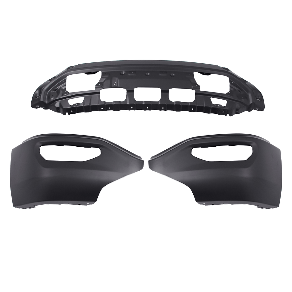 Front Bumper Black With Fog Light Holes Fit For GMC Sierra 1500  2016- 2017 2018