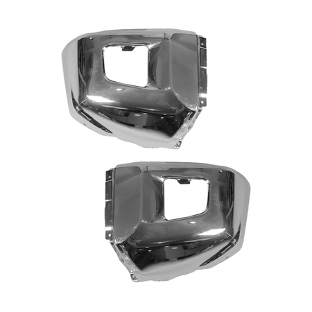 Front Bumper End Set Fit For Toyota Tundra 14-21 Chrome Driver Passenger Side