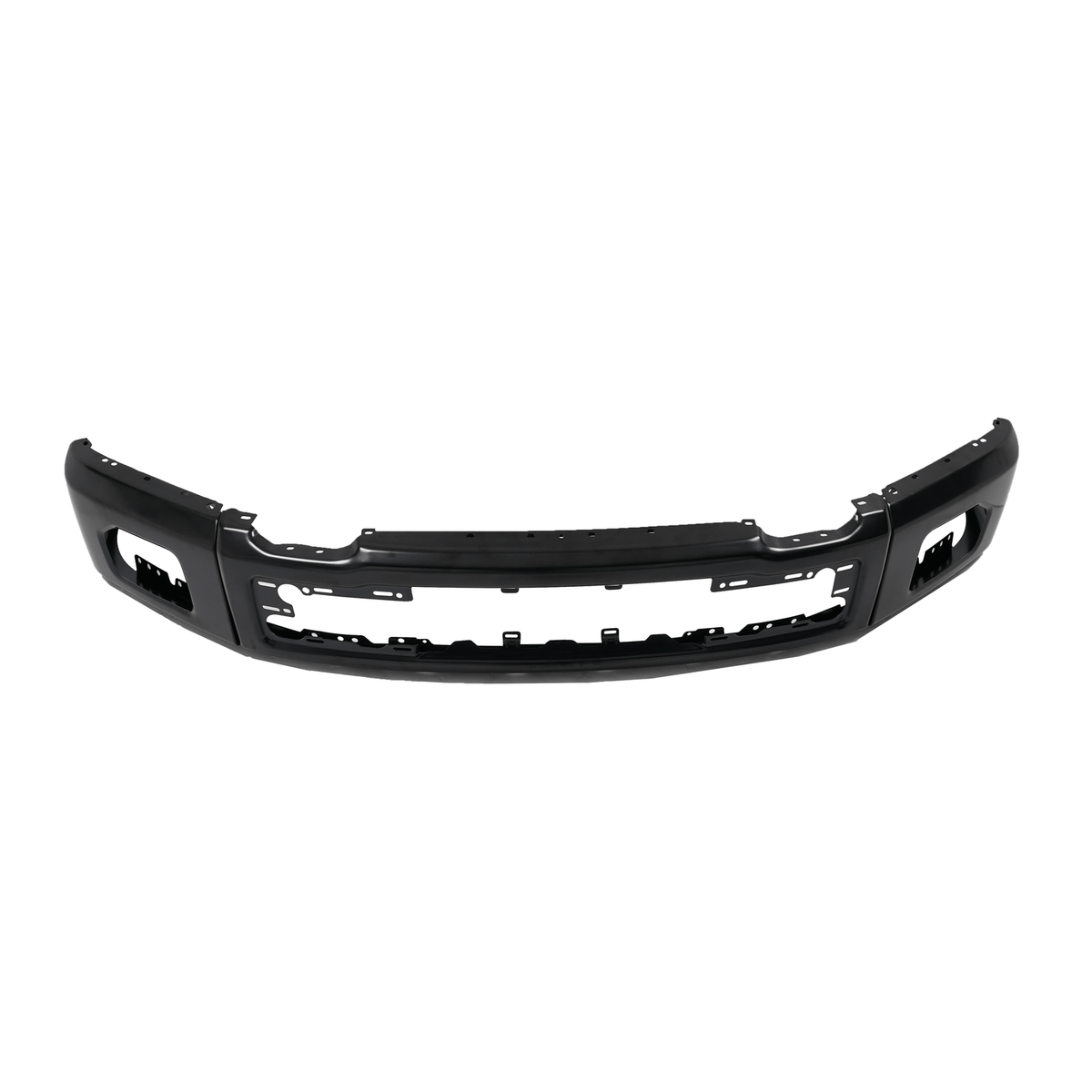 Front Bumper Face Bar Black Steel Fit For Ford F-150 2015-2017 w/Fog Light Hole