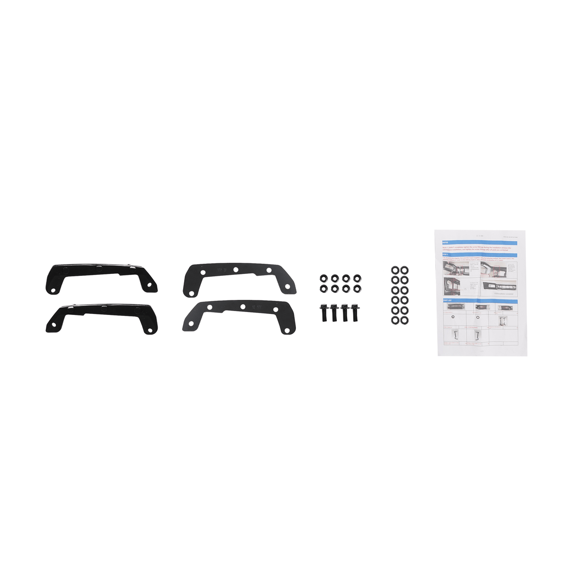 Front Bumper Face Bar Black Steel Fit For Ford F-150 2015-2017 w/Fog Light Hole