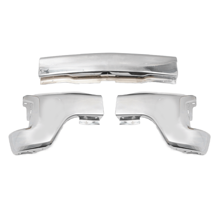 Front Bumper Face Bar Chrome Steel Fit For Chevy Silverado 1500 2019-2021