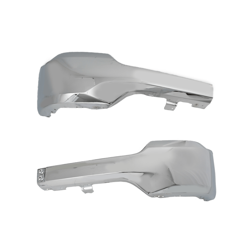 Front Bumper Face Bar Chrome W/o Holes Fit For Chevrolet Silverado 1500 16-18