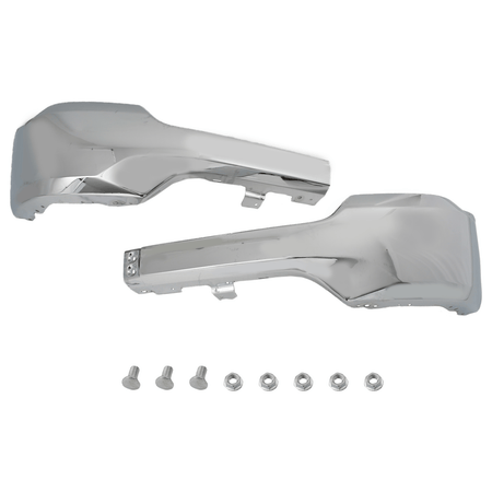 Front Bumper Face Bar Chrome W/o Holes Fit For Chevrolet Silverado 1500 16-18