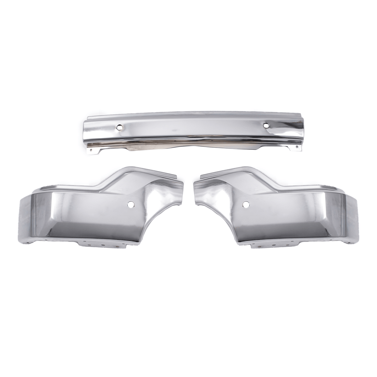 Front Bumper Face Bar Chrome w/Parking Sensor Hole Fit for GMC Sierra 1500 19-21