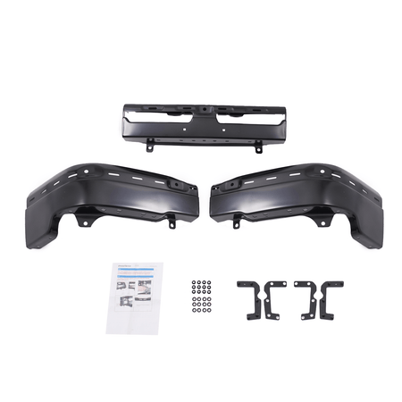 Front Bumper Fit for Chevrolet Silverado 1500 2003-2006 2007 Black Steel