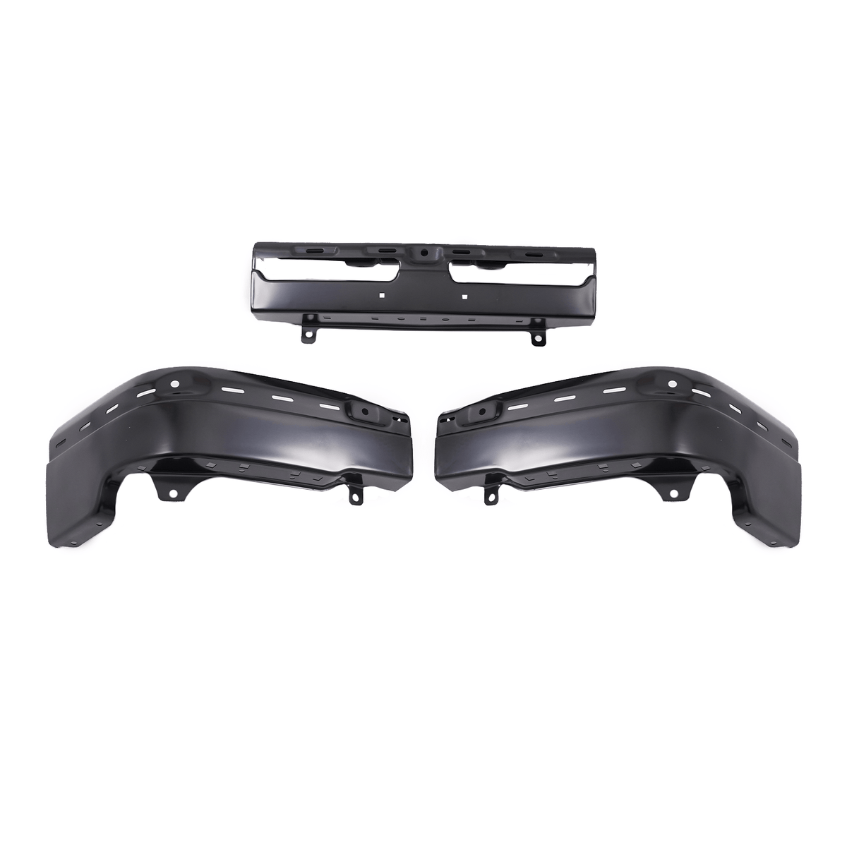 Front Bumper Fit for Chevrolet Silverado 1500 2003-2006 2007 Black Steel