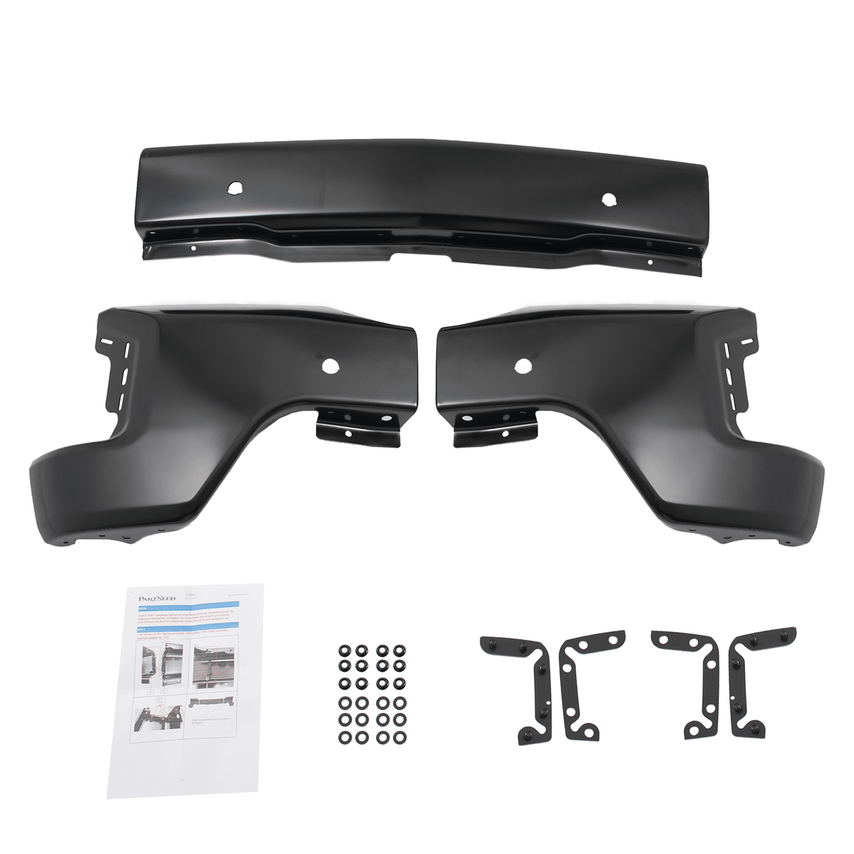 Front Bumper Fit For Chevy Silverado 1500 2019-2022 W/ Park Sensors