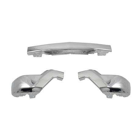 Front Bumper Fit For Chevy Silverado 1500 2022-2024 Chrome W/O Sensor Hole