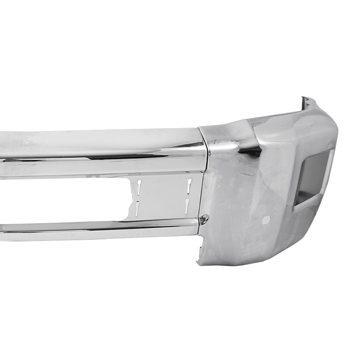 Front Bumper Fit For Chevy Silverado 2500 2015-2019 Chrome With Fog Light Holes