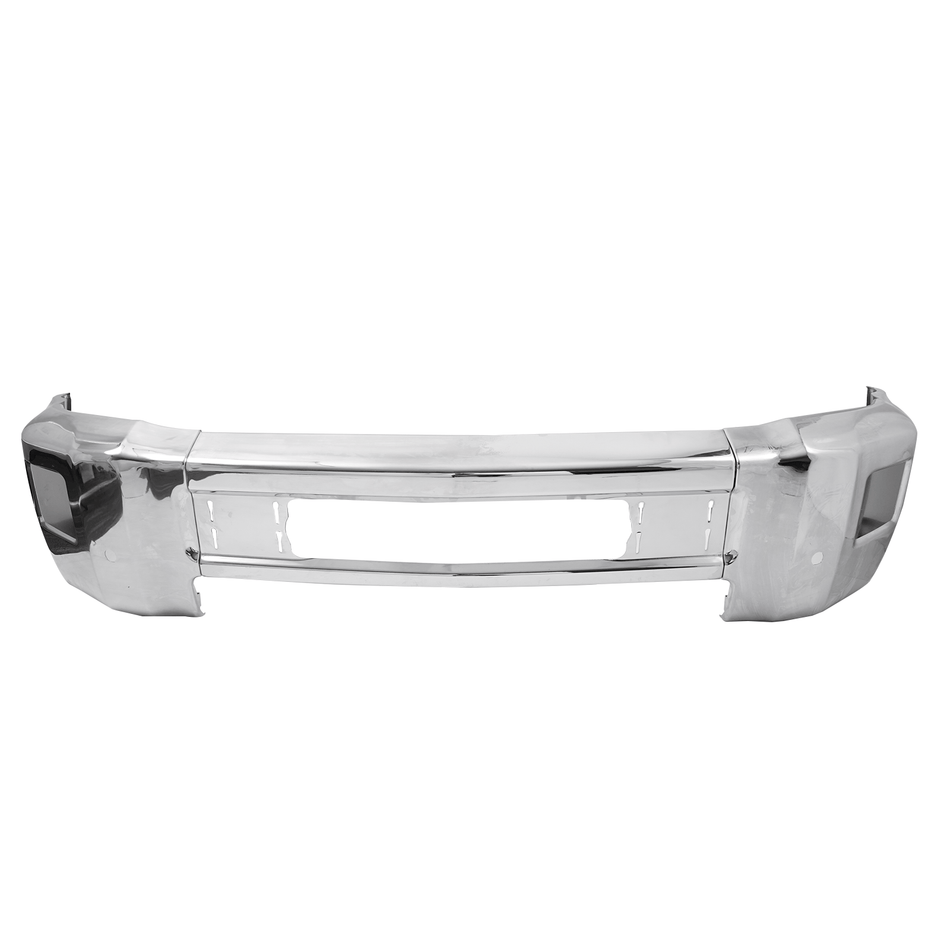 Front Bumper Fit For Chevy Silverado 2500 2015-2019 Chrome With Fog Light Holes