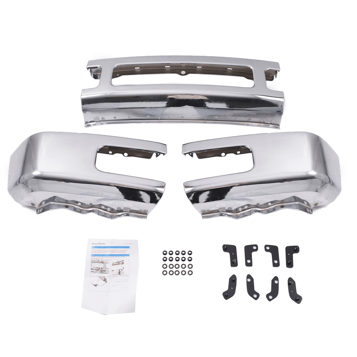 Front Bumper Fit For Ford F-250 Super Duty 2008-2010 Chrome Steel