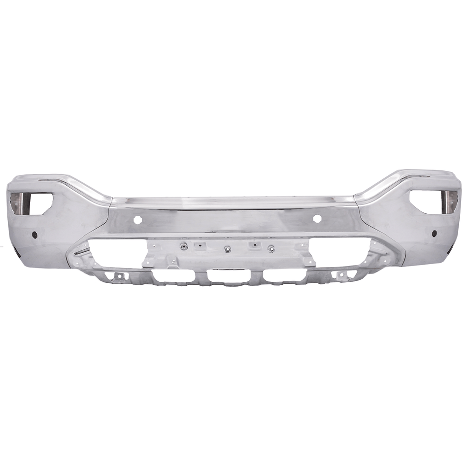 Front Bumper Fit For GMC Sierra 1500 2016-2018 Chrome With Fog Light Holes