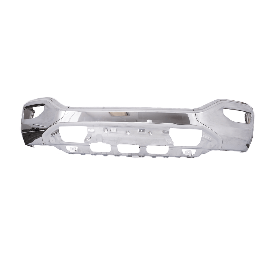 Front Bumper W/o Sensor Holes Fit For GMC Sierra 1500 2016-2018 Chrome Steel