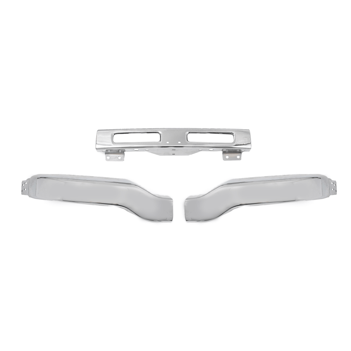 Front Chrome Bumper Face Bar Fit For GMC Sierra 1500 2500 3500 HD 2003-2007