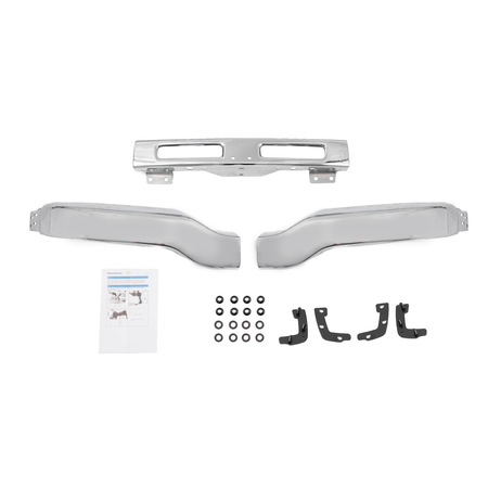 Front Chrome Bumper Face Bar Fit For GMC Sierra 1500 2500 3500 HD 2003-2007