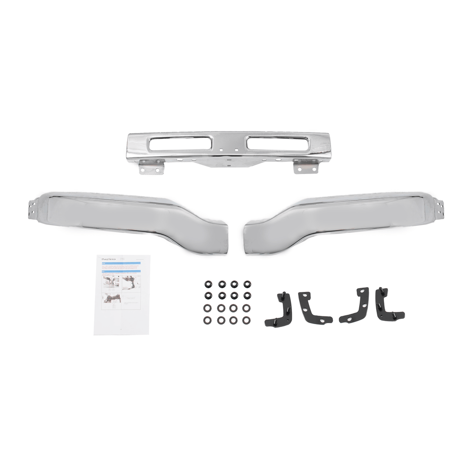 Front Chrome Bumper Face Bar Fit For GMC Sierra 1500 2500 3500 HD 2003-2007
