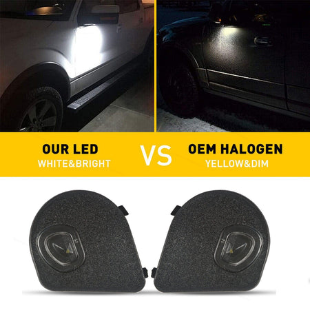 Front LED Side Towing Mirror Puddle Light Fit ForDodge Ram 1500 2500 2010-2019