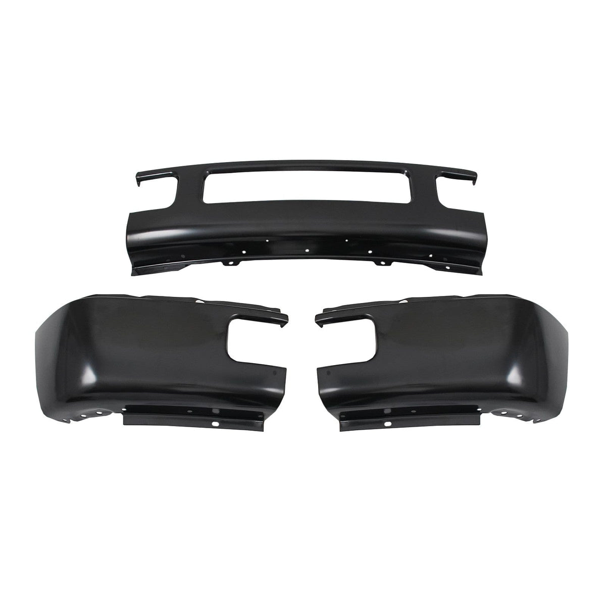Front Steel Bumper Primed Black Fit For F-250 F-350 Super Duty Truck 2005-2007