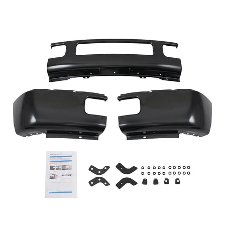 Front Steel Bumper Primed Black Fit For F-250 F-350 Super Duty Truck 2005-2007